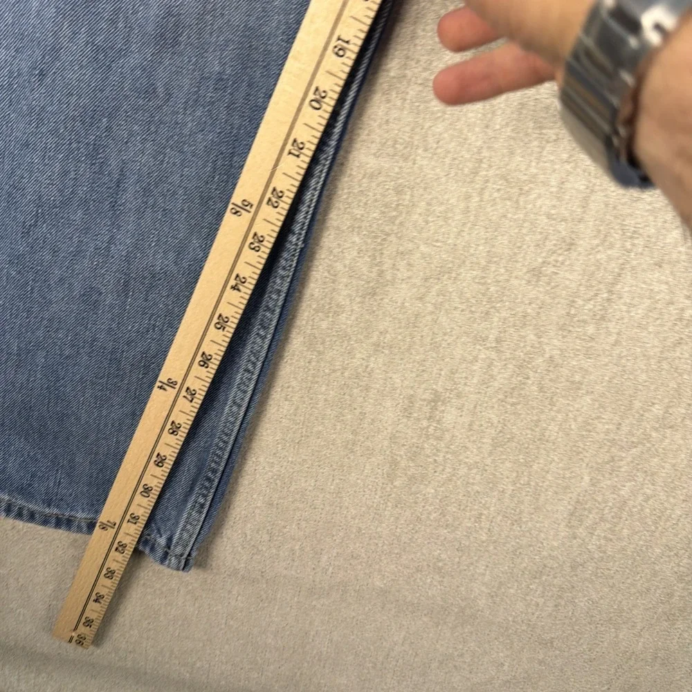 Levis 505 Jeans Mens 34x32 Denim Regular Fit Straight Leg Medium‎ Wash Stretch